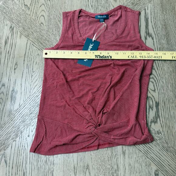 ModCloth Striped Knotted Moxie Tank Top XXS NWT - Picture 7 of 9